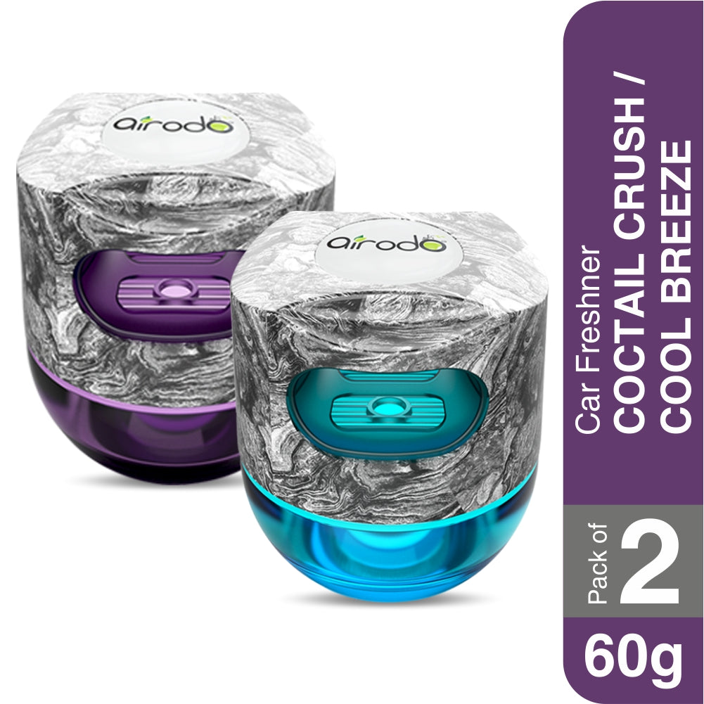 Airodo Assorted Mix| Luxury Car Freshener Long-lasting (60g) Pack of 2