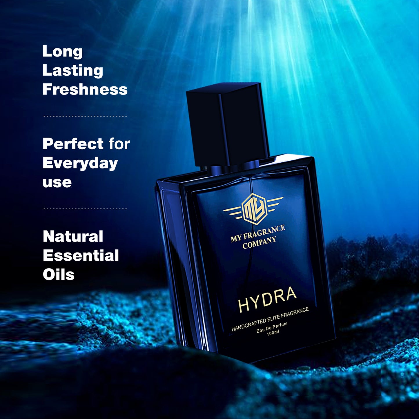 Handcrafted Elite HYDRA Fragrance EDP Perfume For Men - 100ml - MY FRAGRANCE COMPANY