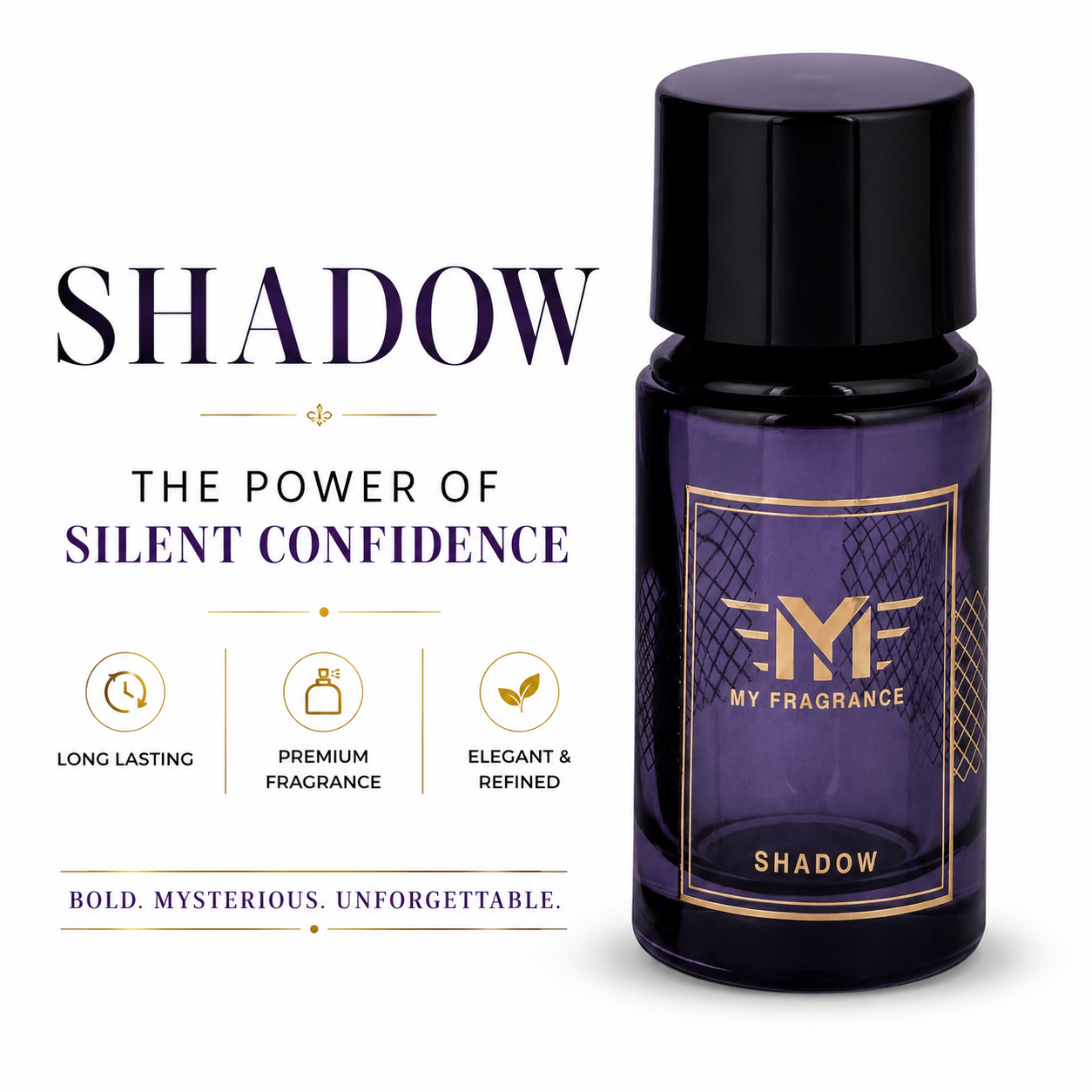My Fragrance Shadow Perfume For Him |Luxury Gifting Scent | Woody Notes Long-Lasting Eau de Parfum - 30 ml