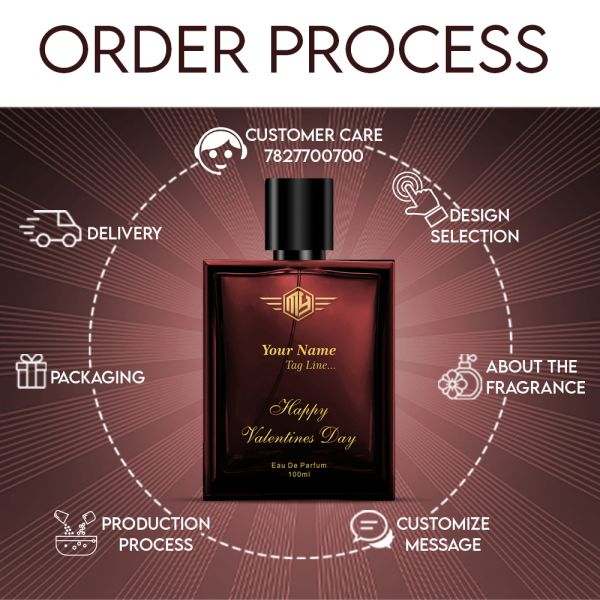 Luxury Customised Handcrafted Perfume 100 Ml - Valentines Day Gift | Unisex Perfume - MY FRAGRANCE COMPANY
