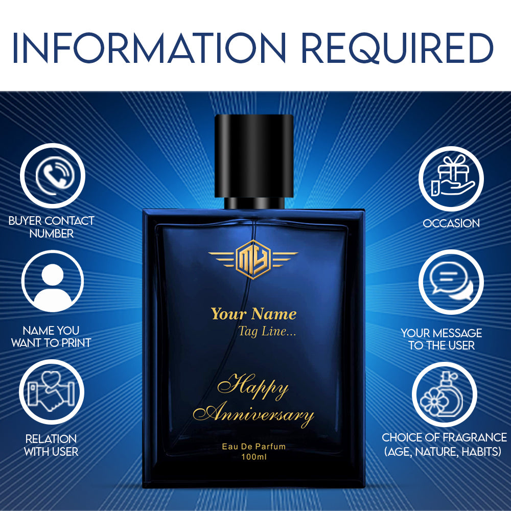Luxury Personalized Perfume For Men And Women 100ml- Happy Birthday - MY FRAGRANCE COMPANY