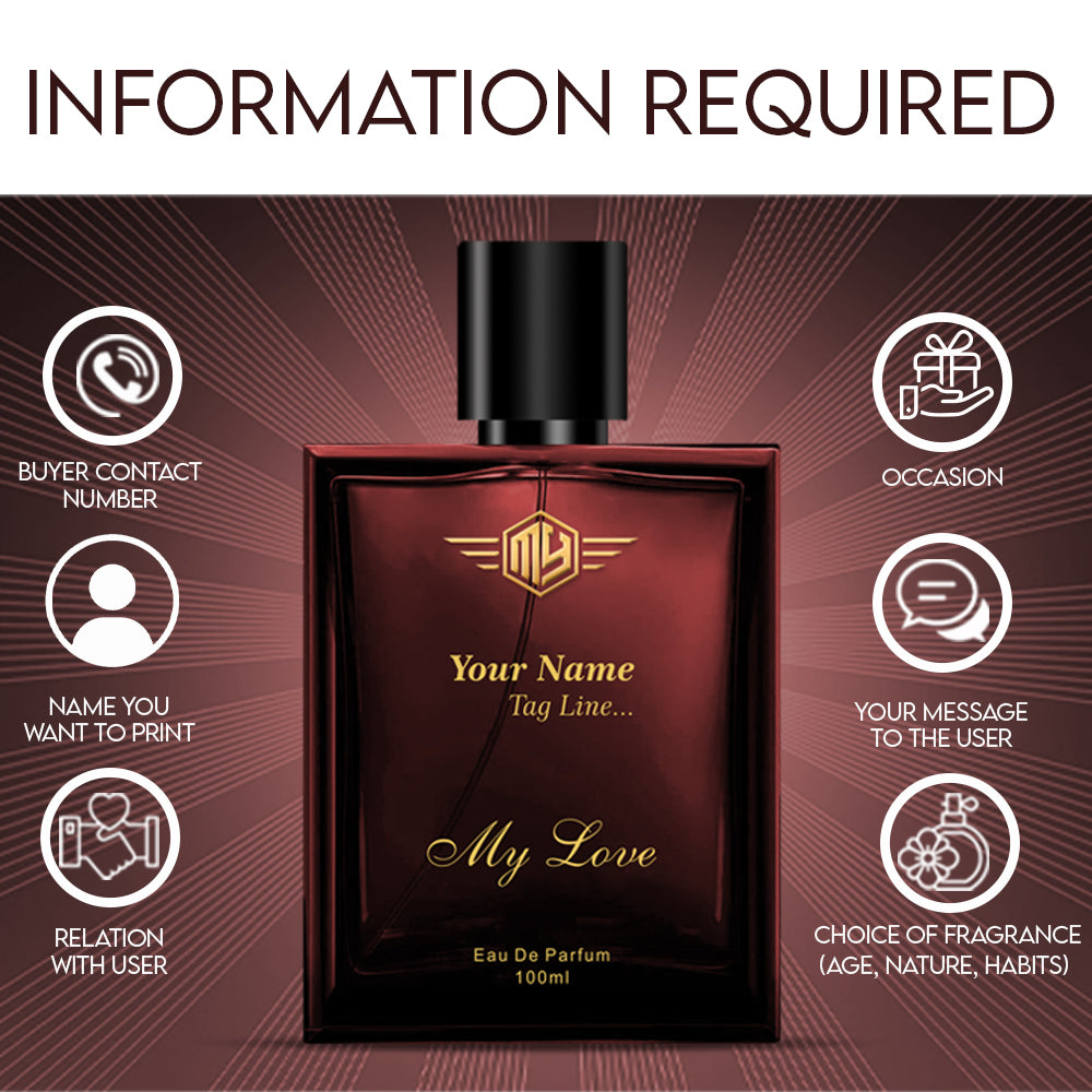Luxury Personalized Handcrafted Perfume For Men And Women 100ml - MY FRAGRANCE COMPANY