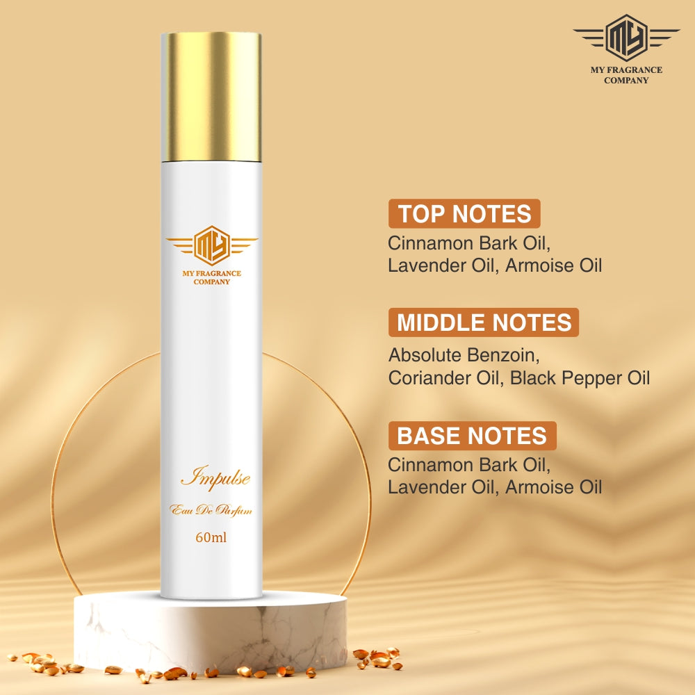 Handcrafted Luxurious Fragrance Perfume For Unisex| (60 ML, Impulse) - MY FRAGRANCE COMPANY