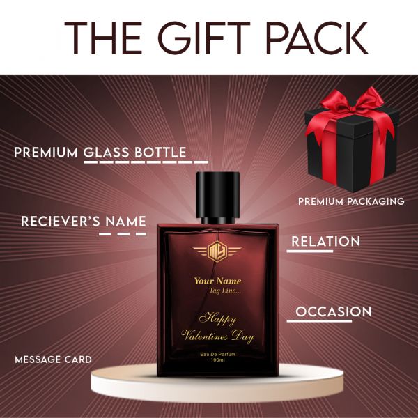 Luxury Customised Handcrafted Perfume 100 Ml - Valentines Day Gift | Unisex Perfume - MY FRAGRANCE COMPANY