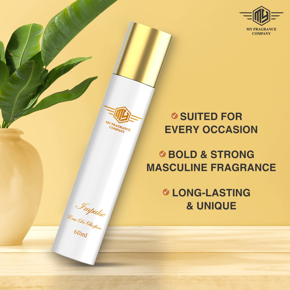 Handcrafted Luxurious Fragrance Perfume For Unisex| (60 ML, Impulse) - MY FRAGRANCE COMPANY