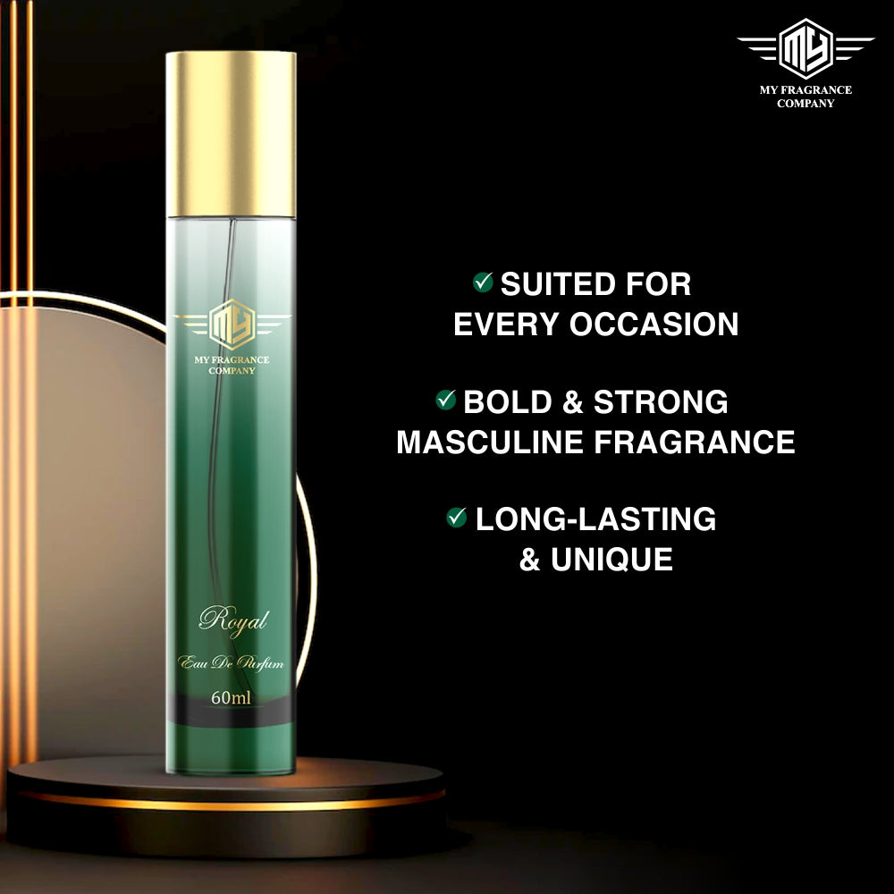 Luxury Fragrant Perfume For Men | (60 ML, Royal) - MY FRAGRANCE COMPANY