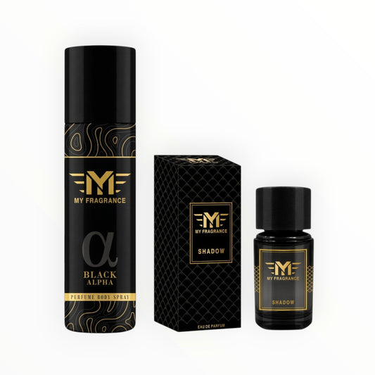 My Fragrance Black Alpha + Shadow Combo | 115ml Body Spray + 30ml Perfume | 20% OFF