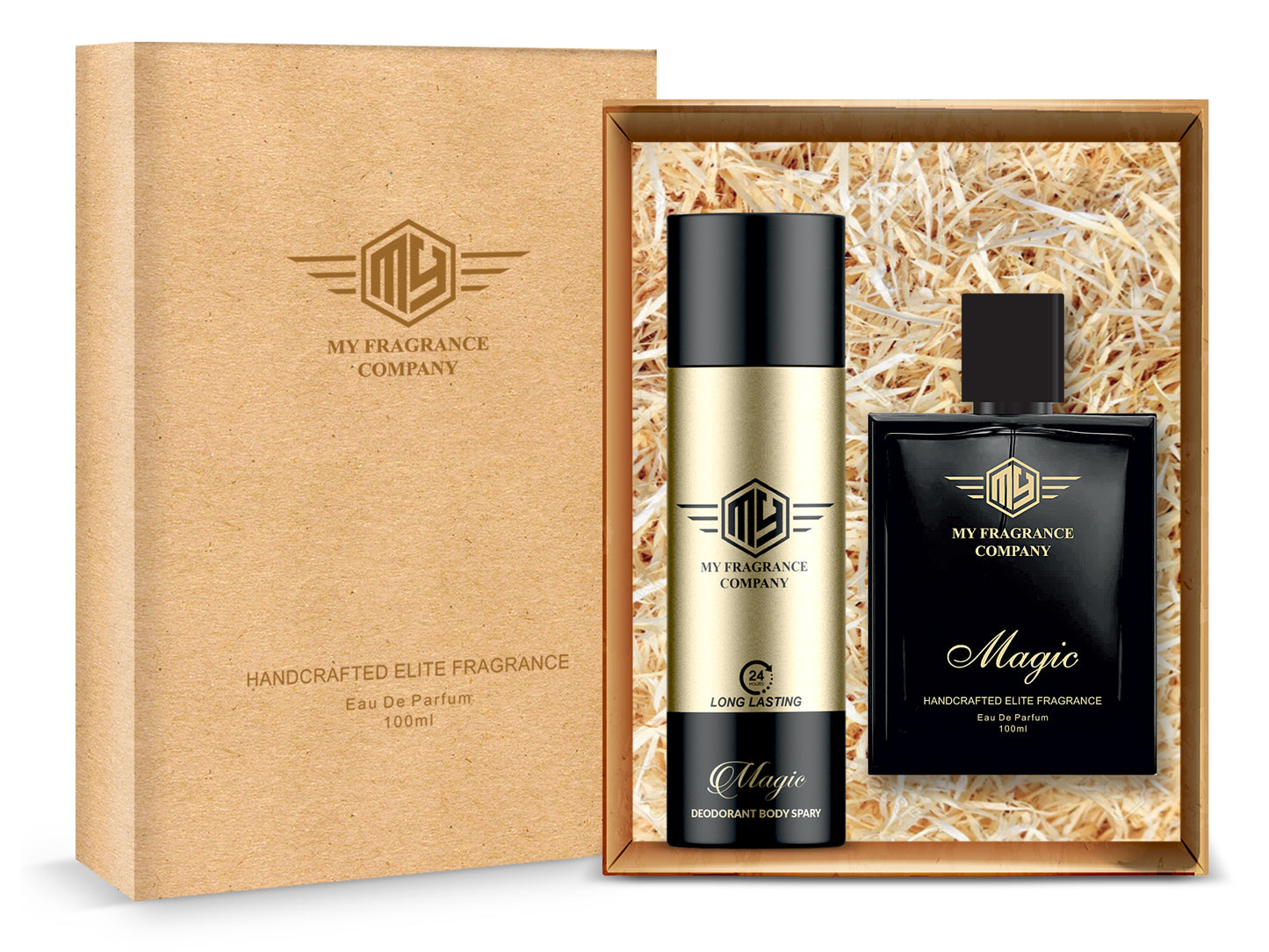 Handcrafted Magic EDP Perfume And Deodorant Premium Long Lasting Fragrance | Combo| (2 Items in the one set)