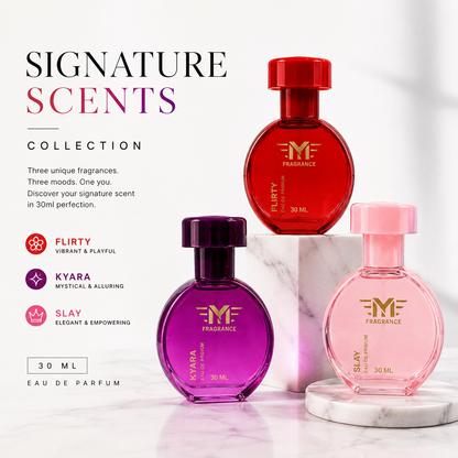 Women’s Perfume Combo — Flirty + Kyara + Slay