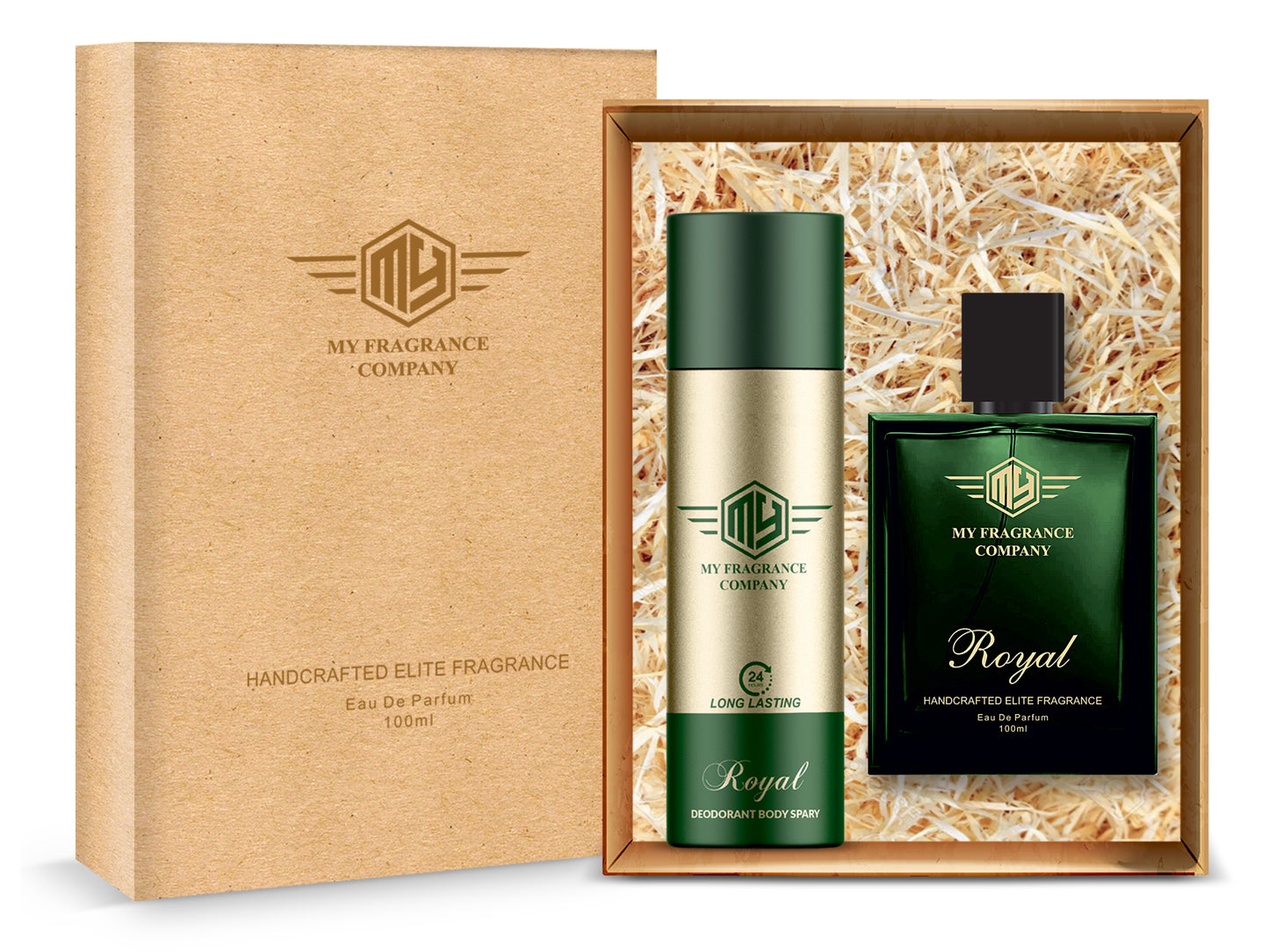 Handcrafted Royal Elite Fragrance EDP Perfume 100ml and Premium Deodorant| (2 Items in the one set)