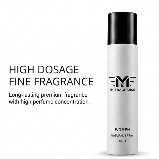 My Fragrance Natural Perfume Spray | No Gas, Everyday, Fresh Long Lasting, 1 Unit Eau de Parfum  -  60 ml