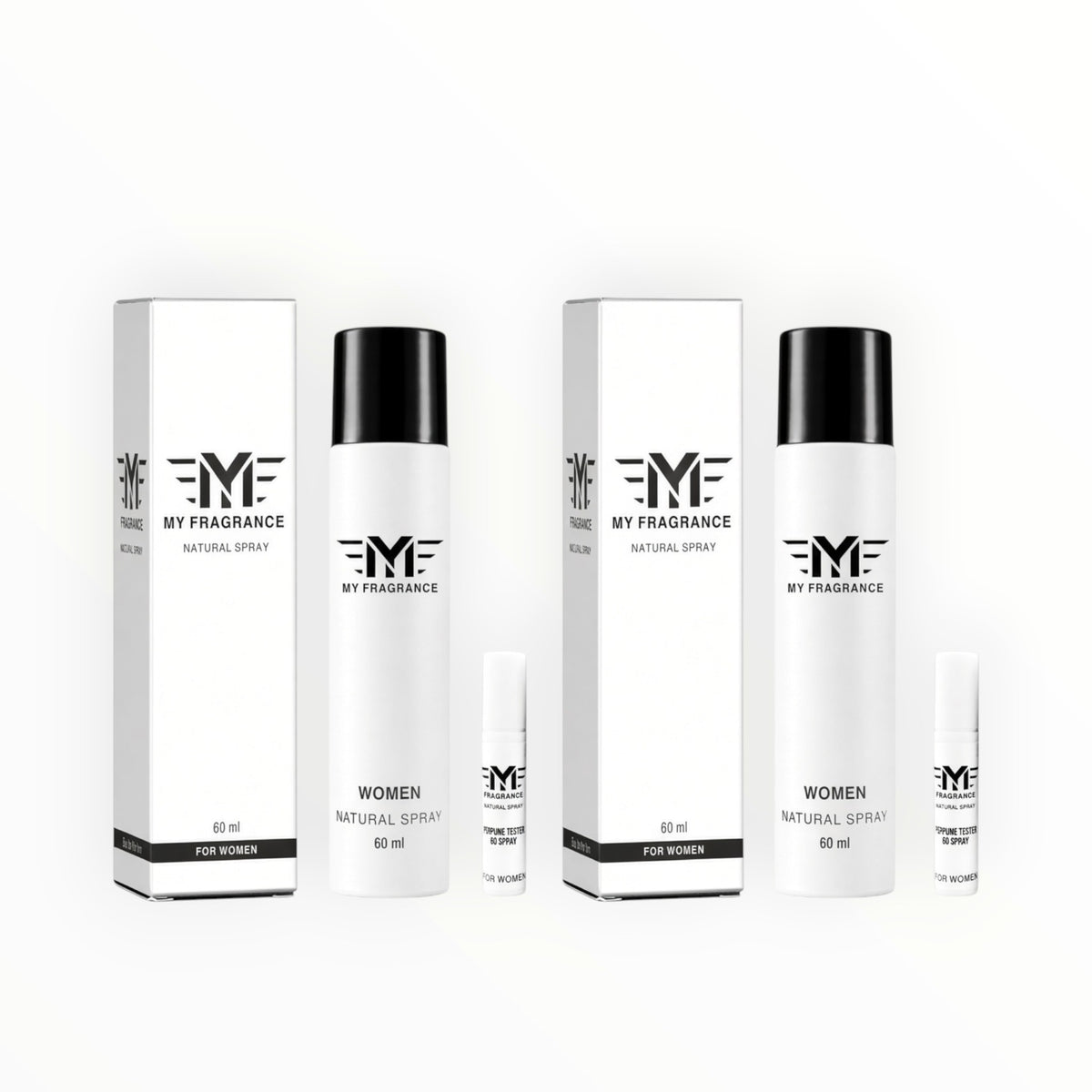 My Fragrance Natural Spray Perfume |Premium, Fresh & Long Lasting Everyday, Pack of 2 Eau de Parfum  -  60 ml