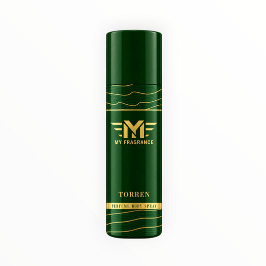My Fragrance Torren Deo Body Spray | 24h Long Lasting Freshness, No Gas, Bold Masculine Deodorant Spray  -  For Men