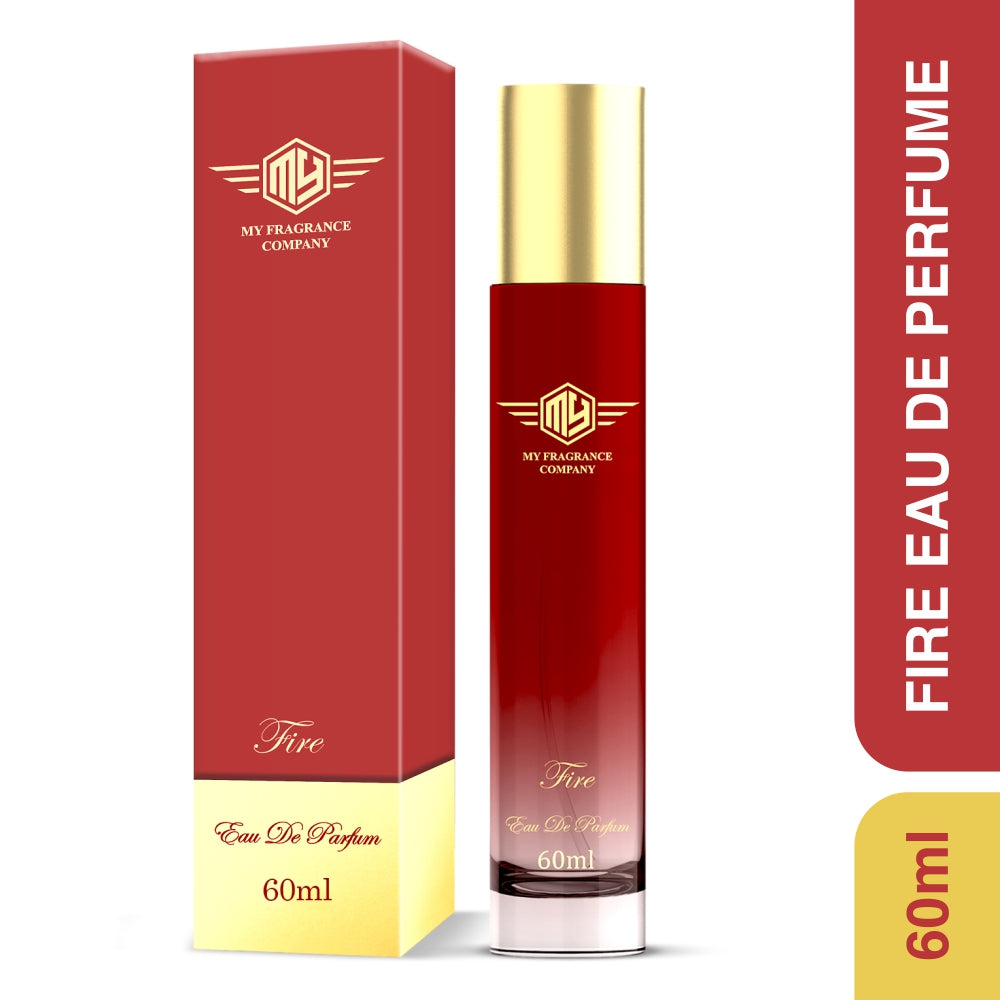 Handcrafted Luxurious Perfume| Long-Lasting Fresh And Soothing Fragrance | (60 ML, Fire)