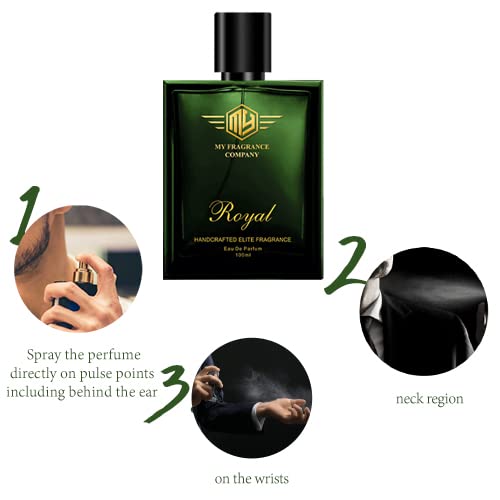 Handcrafted Royal Elite Fragrance EDP Perfume 100ml and Premium Deodorant| (2 Items in the one set)