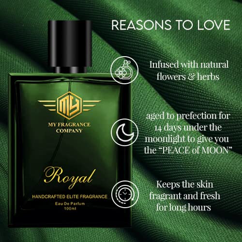 Handcrafted Royal Elite Fragrance EDP Perfume 100ml and Premium Deodorant| (2 Items in the one set)