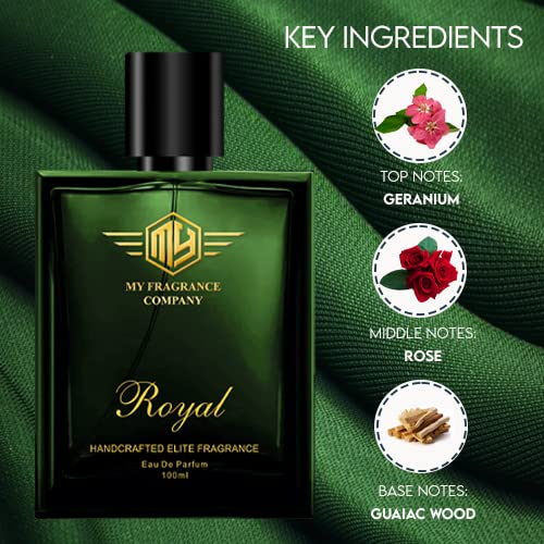 Handcrafted Royal Elite Fragrance EDP Perfume 100ml and Premium Deodorant| (2 Items in the one set)